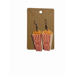 New Novelty Fashion Earrings pop corn box